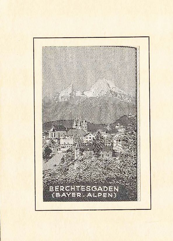 Seidenbild - Berchtesgaden.