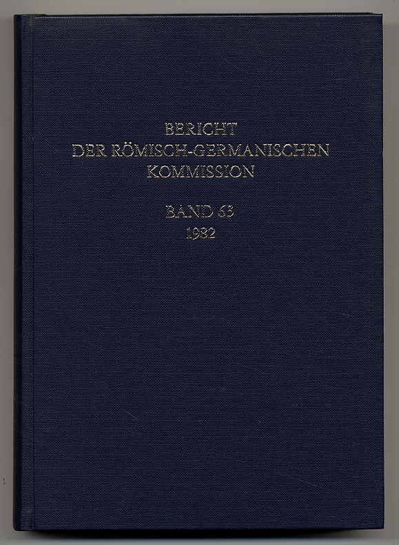 Bericht der Römisch-germanischen Kommission.
