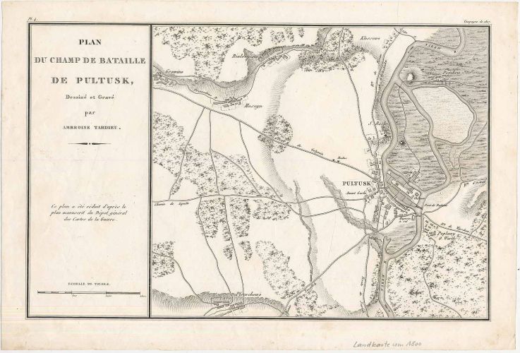 Tardieu, Plan des environs de Golimin. Ce plan a été levé sur les lieux, par les