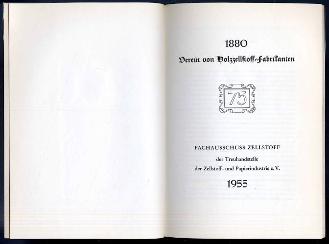 1880 Verein von Holzzellstoff-Fabrikanten Fachausschuss Zellstoff der Treuhandst