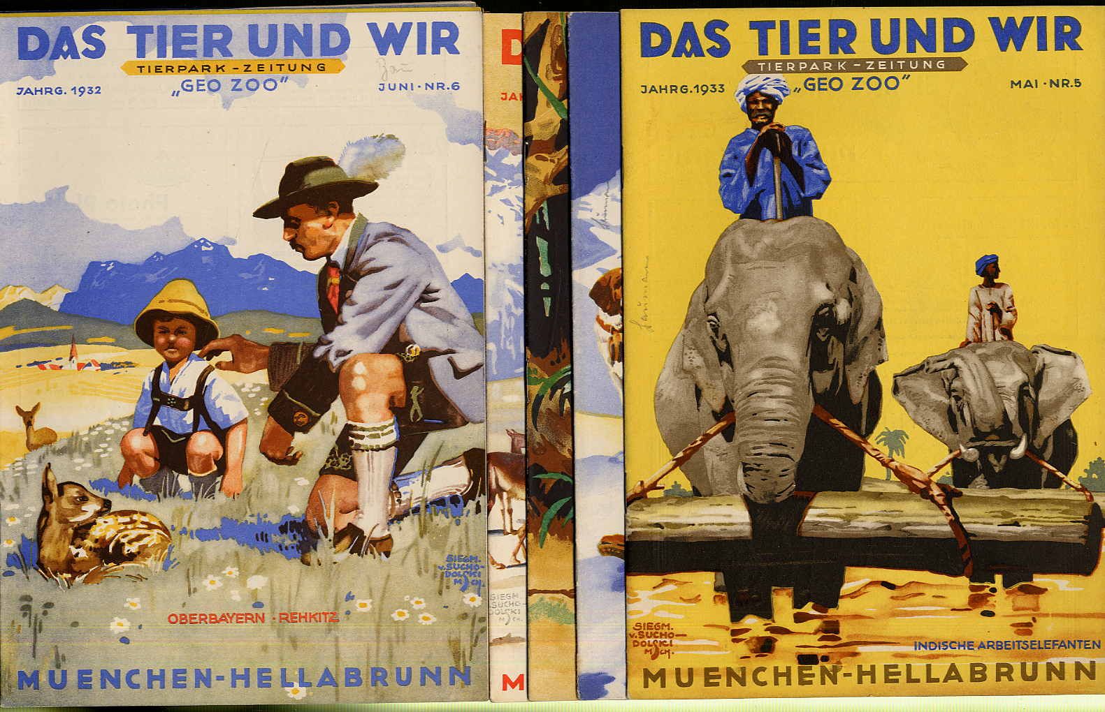 Das Tier und wir. Monatszeitschrift des Geographischen Tierparks München (später