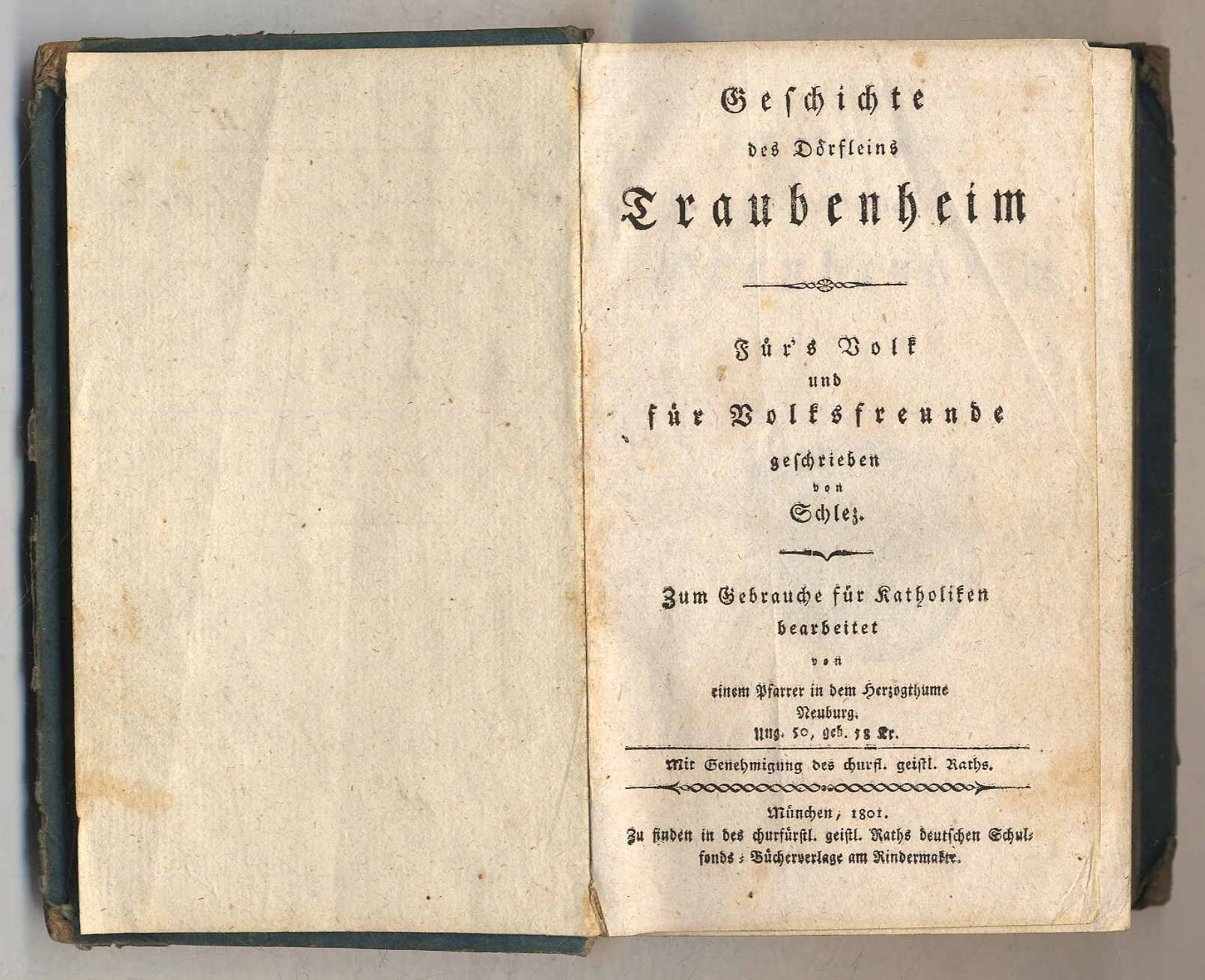 Schlez, Geschichte des Dörfleins Traubenheim.