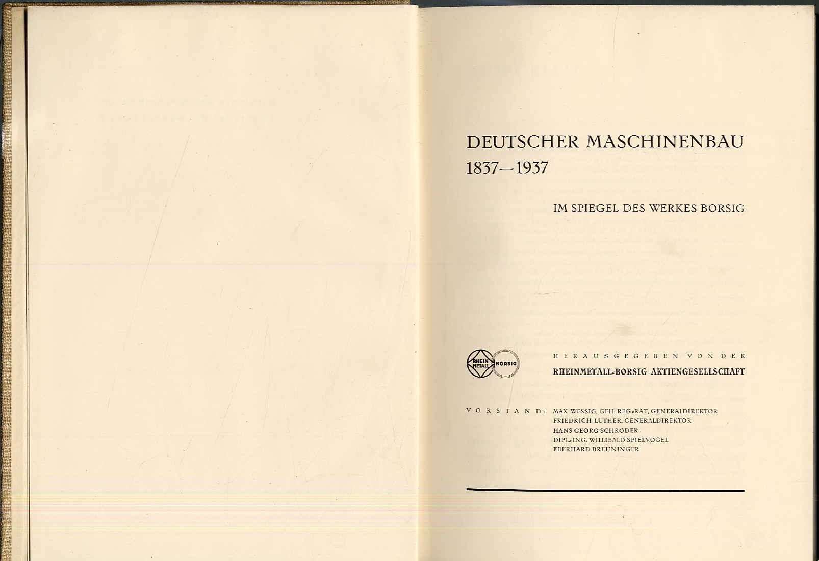Rheinmetall-Borsig Aktiengesellschaft (Hrsg.): Deutscher Maschinenbau 1837-1937