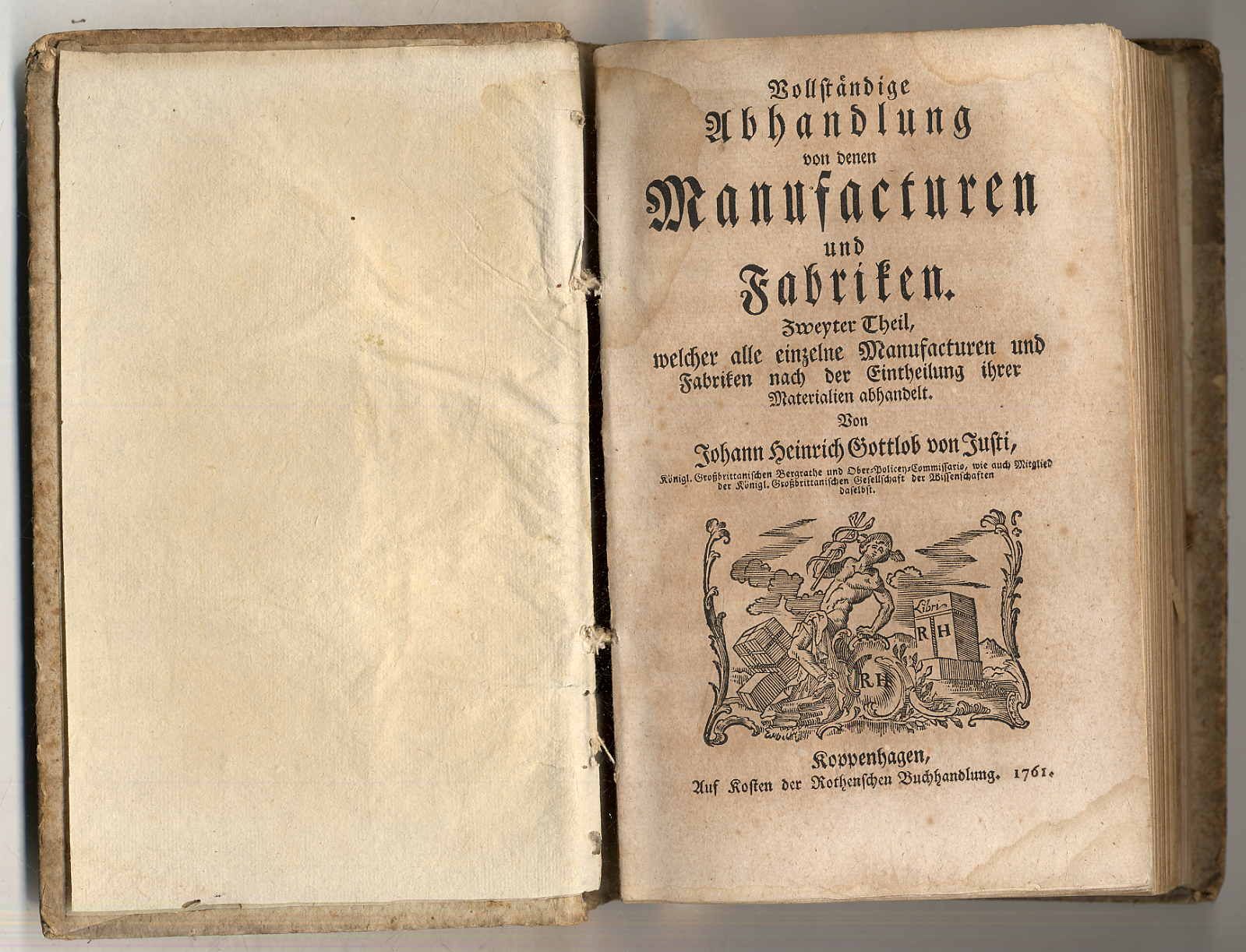 Justi, Vollständige Abhandlung von denen Manufacturen und Fabriken. Zweyter Thei