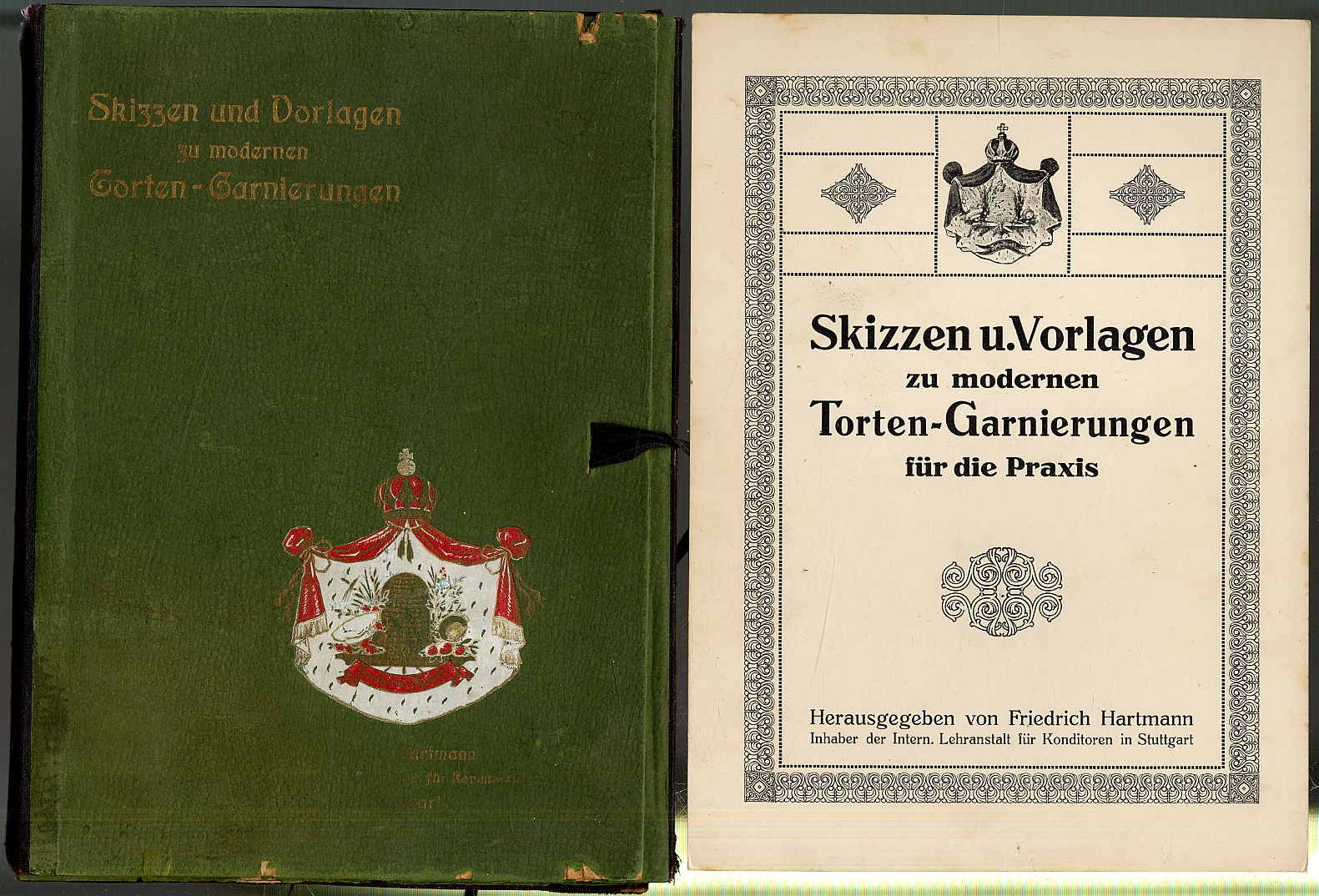 Hartmann, Skizzen u. Vorlagen zu modernen Torten-Garnierungen für die Praxis.