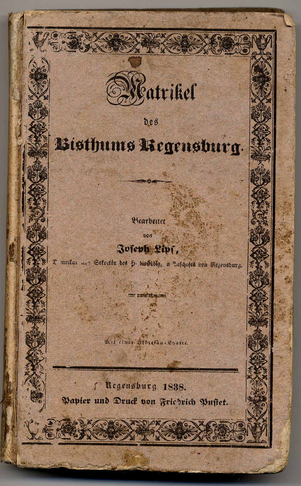 Lipf, Matrikel des Bisthums Regensburg.