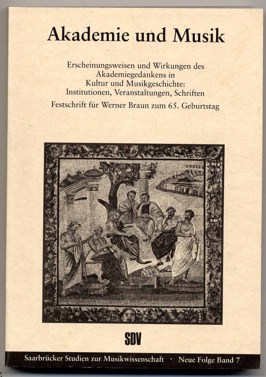 Frobenius, Akademie und Musik.
