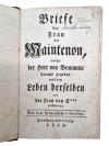 Beaumelle, Briefe der Frau von Maintenon, welche der Herr von Beaumelle heraus g