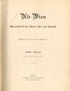 Stieböck, Alt-Wien. Monatsschrift für Wiener Art und Sprache.