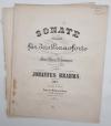 Brahms, Konvolut Noten. 1) Quartett C moll für das Pianoforte, Violine, Bratsche
